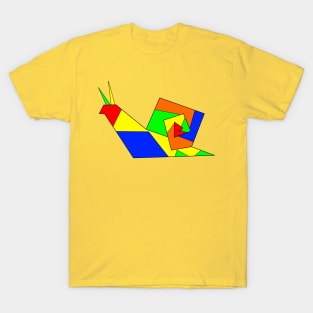 Multi Square Snail Boy Brian T-Shirt